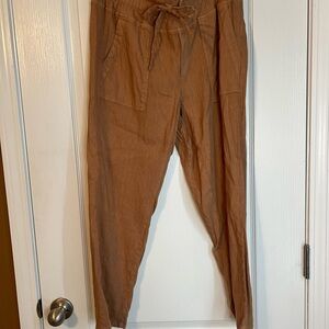Kut from the Kloth Tan Linen-blend Pants